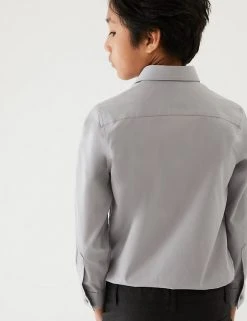 M&S Collection 3pk Boys' Easy Iron School Shirts (2-16 Yrs) 29 M&S Collection 3pk Boys' Easy Iron School Shirts (2-16 Yrs) -SCHOOL UNIFORM Sales SD 04 T76 5719 T0 X EC 2