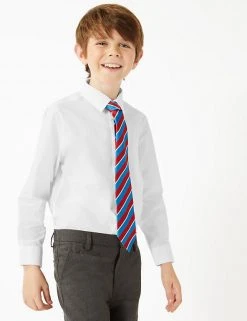 M&S Collection 3pk Boys' Easy Iron School Shirts (2-16 Yrs)