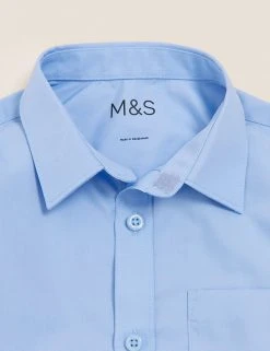 M&S Collection 2pk Boys' Non-Iron School Shirts (2-18 Yrs) 24 M&S Collection 2pk Boys' Non-Iron School Shirts (2-18 Yrs) -SCHOOL UNIFORM Sales SD 04 T76 5768 E0 X EC 3