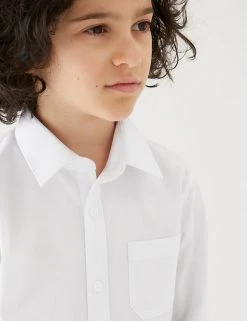 M&S Collection 2pk Boys' Non-Iron School Shirts (2-18 Yrs) 16 M&S Collection 2pk Boys' Non-Iron School Shirts (2-18 Yrs) -SCHOOL UNIFORM Sales SD 04 T76 5768 Z0 X EC 1