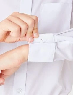 M&S Collection 2pk Boys' Cotton Regular Fit School Shirts (2-18 Yrs) -SCHOOL UNIFORM Sales SD 04 T76 5777S Z0 X EC 3