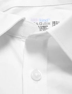 M&S Collection 2pk Boys' Cotton Regular Fit School Shirts (2-18 Yrs) -SCHOOL UNIFORM Sales SD 04 T76 5777S Z0 X EC 8