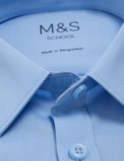 M&S Collection 2pk Boys' Non-Iron School Shirts (2-18 Yrs) -SCHOOL UNIFORM Sales SD 04 T76 5871 E0 X EC 8