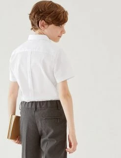 M&S Collection Boys' 2pk Slim Fit Stretch School Shirts (2-18 Yrs) 11 M&S Collection Boys' 2pk Slim Fit Stretch School Shirts (2-18 Yrs) -SCHOOL UNIFORM Sales SD 04 T76 5893 Z0 X EC 2