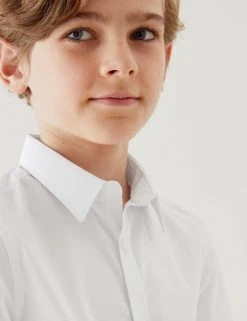 M&S Collection Boys' 2pk Skinny Fit Stretch School Shirts (2-18 Yrs) 9 M&S Collection Boys' 2pk Skinny Fit Stretch School Shirts (2-18 Yrs) -SCHOOL UNIFORM Sales SD 04 T76 5895 Z0 X EC 1