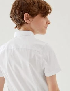 M&S Collection Boys' 2pk Skinny Fit Stretch School Shirts (2-18 Yrs) 10 M&S Collection Boys' 2pk Skinny Fit Stretch School Shirts (2-18 Yrs) -SCHOOL UNIFORM Sales SD 04 T76 5895 Z0 X EC 2