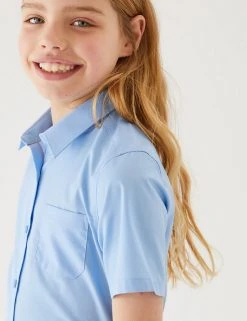 M&S Collection 2pk Girls' Slim Fit Non-Iron School Shirts (2-18 Yrs) 23 M&S Collection 2pk Girls' Slim Fit Non-Iron School Shirts (2-18 Yrs) -SCHOOL UNIFORM Sales SD 04 T76 5984 E0 X EC 1