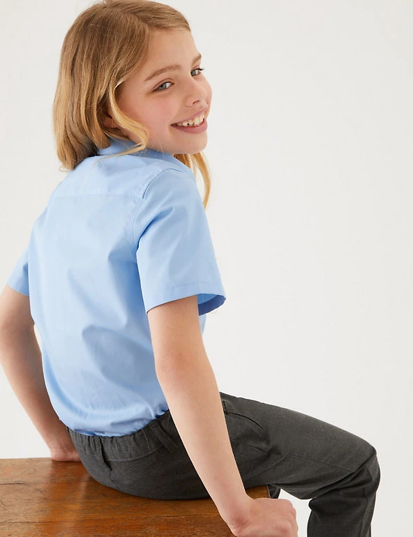 M&S Collection 2pk Girls' Slim Fit Non-Iron School Shirts (2-18 Yrs) 12 M&S Collection 2pk Girls' Slim Fit Non-Iron School Shirts (2-18 Yrs) - Image 10