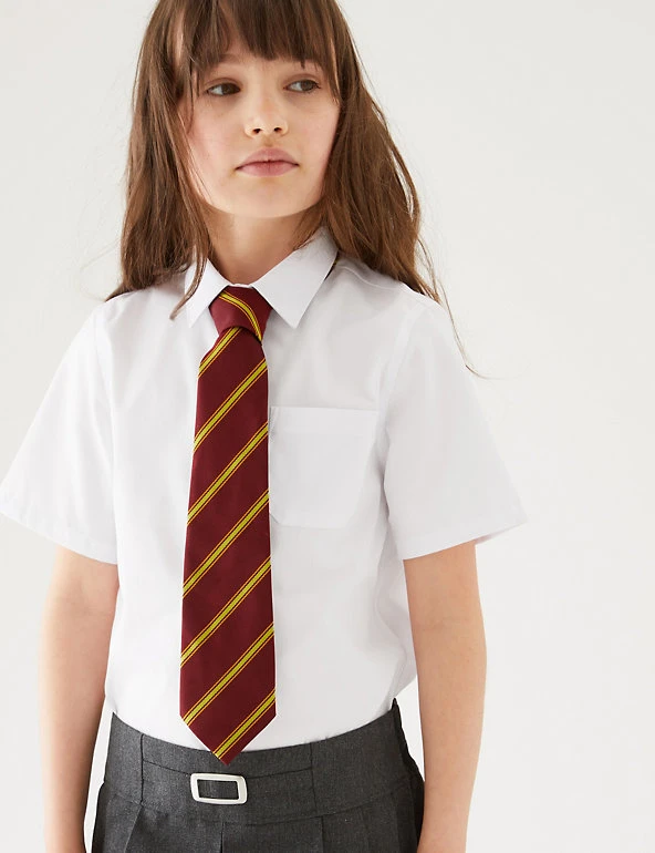 M&S Collection 2pk Girls' Slim Fit Non-Iron School Shirts (2-18 Yrs) 3 M&S Collection 2pk Girls' Slim Fit Non-Iron School Shirts (2-18 Yrs)
