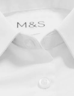 M&S Collection 2pk Girls' Slim Fit Non-Iron School Shirts (2-18 Yrs) 20 M&S Collection 2pk Girls' Slim Fit Non-Iron School Shirts (2-18 Yrs) -SCHOOL UNIFORM Sales SD 04 T76 5984 Z0 X EC 8