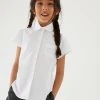 M&S Collection 2pk Regular Fit Easy To Iron School Shirts (2-14 Yrs)