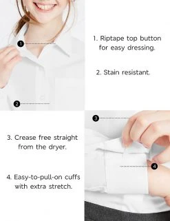 M&S Collection Shirts 2pk Girls' Slim Fit Non-Iron School Blouses (2-16 Yrs) 14 M&S Collection Shirts 2pk Girls' Slim Fit Non-Iron School Blouses (2-16 Yrs) -SCHOOL UNIFORM Sales SD 04 T76 6020 Z0 X EC 6