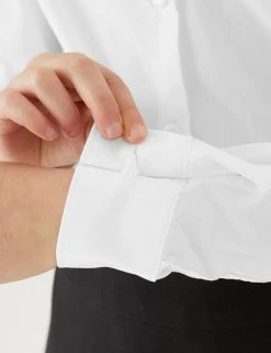 M&S Collection 3pk Girls' Easy Iron School Shirts (2-16 Yrs) 24 M&S Collection 3pk Girls' Easy Iron School Shirts (2-16 Yrs) -SCHOOL UNIFORM Sales SD 04 T76 6023 Z0 X EC 3