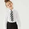 M&S Collection 3pk Girls' Slim Fit Easy Iron School Shirts (2-16 Yrs) -SCHOOL UNIFORM Sales SD 04 T76 6024 Z0 X EC 0