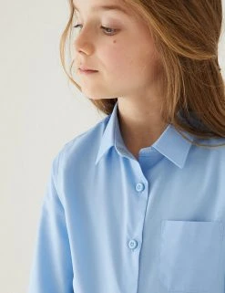 M&S Collection 2pk Girls' Non-Iron School Shirts (2-18 Yrs) 22 M&S Collection 2pk Girls' Non-Iron School Shirts (2-18 Yrs) -SCHOOL UNIFORM Sales SD 04 T76 6037 E0 X EC 1