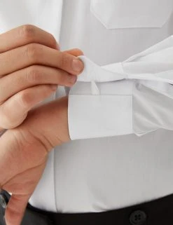 M&S Collection 2pk Girls' Non-Iron School Shirts (2-18 Yrs) 18 M&S Collection 2pk Girls' Non-Iron School Shirts (2-18 Yrs) -SCHOOL UNIFORM Sales SD 04 T76 6037 Z0 X EC 3