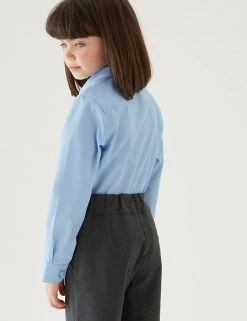 M&S Collection 2pk Girls' Slim Fit Non-Iron School Shirts (2-18 Yrs) 24 M&S Collection 2pk Girls' Slim Fit Non-Iron School Shirts (2-18 Yrs) -SCHOOL UNIFORM Sales SD 04 T76 6040 E0 X EC 2