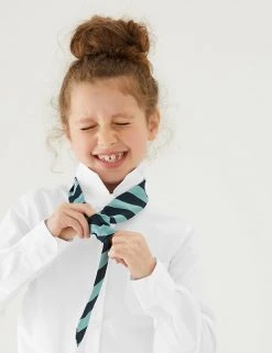 M&S Collection 2pk Girls' Slim Fit Non-Iron School Shirts (2-18 Yrs)