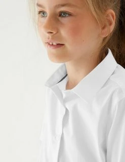 M&S Collection 2pk Girls' Skinny Fit School Shirts (2-18 Yrs) 11 M&S Collection 2pk Girls' Skinny Fit School Shirts (2-18 Yrs) -SCHOOL UNIFORM Sales SD 04 T76 6057 Z0 X EC 2