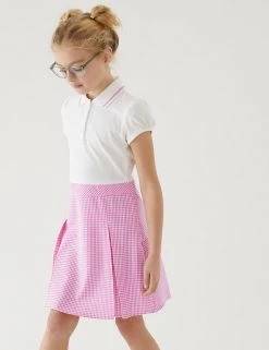 M&S Collection Dresses Girls' 2 In 1 Gingham Pleated School Dress (2-14 Yrs) 53 M&S Collection Dresses Girls' 2 In 1 Gingham Pleated School Dress (2-14 Yrs) -SCHOOL UNIFORM Sales SD 04 T76 6475 A0 X EC 0