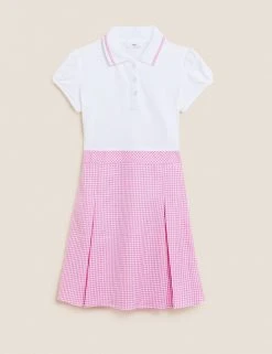 M&S Collection Dresses Girls' 2 In 1 Gingham Pleated School Dress (2-14 Yrs) 54 M&S Collection Dresses Girls' 2 In 1 Gingham Pleated School Dress (2-14 Yrs) -SCHOOL UNIFORM Sales SD 04 T76 6475 A0 X EC 90