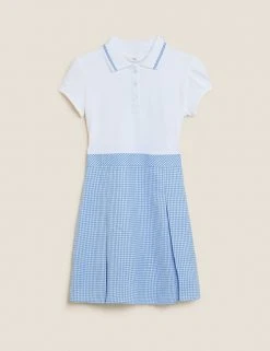 M&S Collection Dresses Girls' 2 In 1 Gingham Pleated School Dress (2-14 Yrs) 70 M&S Collection Dresses Girls' 2 In 1 Gingham Pleated School Dress (2-14 Yrs) -SCHOOL UNIFORM Sales SD 04 T76 6475 E1 X EC 90
