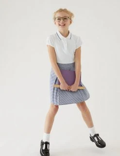 M&S Collection Dresses Girls' 2 In 1 Gingham Pleated School Dress (2-14 Yrs) 74 M&S Collection Dresses Girls' 2 In 1 Gingham Pleated School Dress (2-14 Yrs) -SCHOOL UNIFORM Sales SD 04 T76 6475 F0 X EC 0