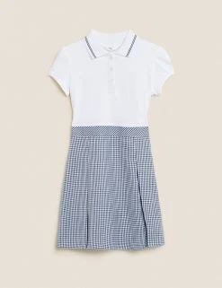 M&S Collection Dresses Girls' 2 In 1 Gingham Pleated School Dress (2-14 Yrs) 75 M&S Collection Dresses Girls' 2 In 1 Gingham Pleated School Dress (2-14 Yrs) -SCHOOL UNIFORM Sales SD 04 T76 6475 F0 X EC 90