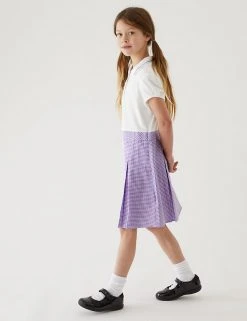 M&S Collection Dresses Girls' 2 In 1 Gingham Pleated School Dress (2-14 Yrs) 59 M&S Collection Dresses Girls' 2 In 1 Gingham Pleated School Dress (2-14 Yrs) -SCHOOL UNIFORM Sales SD 04 T76 6475 G0 X EC 0