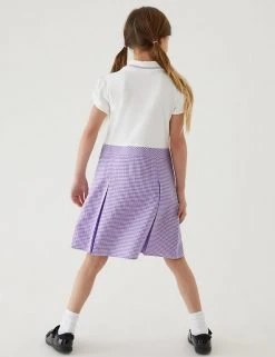 M&S Collection Dresses Girls' 2 In 1 Gingham Pleated School Dress (2-14 Yrs) 62 M&S Collection Dresses Girls' 2 In 1 Gingham Pleated School Dress (2-14 Yrs) -SCHOOL UNIFORM Sales SD 04 T76 6475 G0 X EC 2