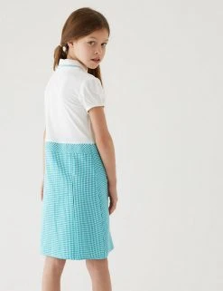 M&S Collection Dresses Girls' 2 In 1 Gingham Pleated School Dress (2-14 Yrs) 82 M&S Collection Dresses Girls' 2 In 1 Gingham Pleated School Dress (2-14 Yrs) -SCHOOL UNIFORM Sales SD 04 T76 6475 J0 X EC 2