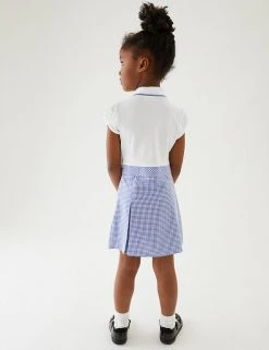 M&S Collection Dresses Girls' 2 In 1 Gingham Pleated School Dress (2-14 Yrs) 67 M&S Collection Dresses Girls' 2 In 1 Gingham Pleated School Dress (2-14 Yrs) -SCHOOL UNIFORM Sales SD 04 T76 6475 O4 X EC 2