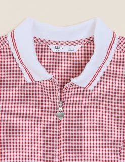 M&S Collection Dresses Girls' Gingham School Playsuit (2-14 Yrs) -SCHOOL UNIFORM Sales SD 04 T76 6479 B0 X EC 7