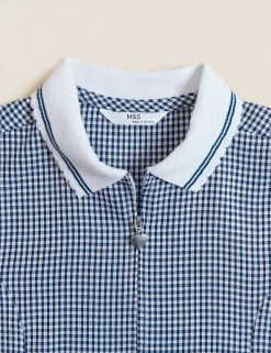 M&S Collection Dresses Girls' Gingham School Playsuit (2-14 Yrs) -SCHOOL UNIFORM Sales SD 04 T76 6479 F0 X EC 5