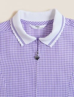 M&S Collection Dresses Girls' Gingham School Playsuit (2-14 Yrs) -SCHOOL UNIFORM Sales SD 04 T76 6479 G0 X EC 5