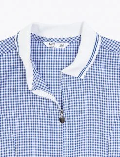 M&S Collection Dresses Girls' Gingham School Playsuit (2-14 Yrs) -SCHOOL UNIFORM Sales SD 04 T76 6479 O4 X EC 4