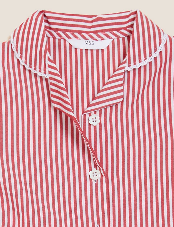 M&S Collection Dresses Girls' Pure Cotton Striped School Dress (2-14 Yrs) 7 M&S Collection Dresses Girls' Pure Cotton Striped School Dress (2-14 Yrs) - Image 5