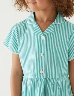 M&S Collection Dresses Girls' Pure Cotton Striped School Dress (2-14 Yrs) 84 M&S Collection Dresses Girls' Pure Cotton Striped School Dress (2-14 Yrs) -SCHOOL UNIFORM Sales SD 04 T76 6480 J0 X EC 1