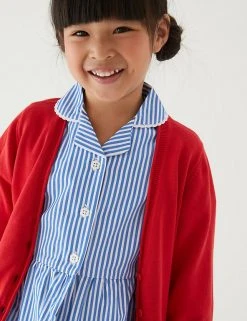 M&S Collection Dresses Girls' Pure Cotton Striped School Dress (2-14 Yrs) 69 M&S Collection Dresses Girls' Pure Cotton Striped School Dress (2-14 Yrs) -SCHOOL UNIFORM Sales SD 04 T76 6480 O4 X EC 1