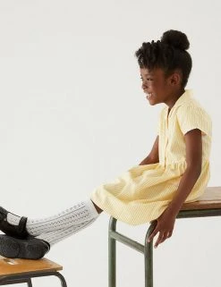 M&S Collection Dresses Girls' Pure Cotton Striped School Dress (2-14 Yrs) 50 M&S Collection Dresses Girls' Pure Cotton Striped School Dress (2-14 Yrs) -SCHOOL UNIFORM Sales SD 04 T76 6480 R0 X EC 0
