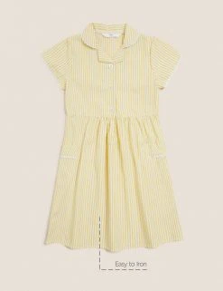 M&S Collection Dresses Girls' Pure Cotton Striped School Dress (2-14 Yrs) 51 M&S Collection Dresses Girls' Pure Cotton Striped School Dress (2-14 Yrs) -SCHOOL UNIFORM Sales SD 04 T76 6480 R0 X EC 90