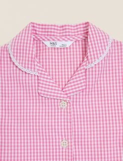 M&S Collection Dresses Girls' Pure Cotton Gingham School Dress (2-14 Yrs) 75 M&S Collection Dresses Girls' Pure Cotton Gingham School Dress (2-14 Yrs) -SCHOOL UNIFORM Sales SD 04 T76 6481 A0 X EC 3