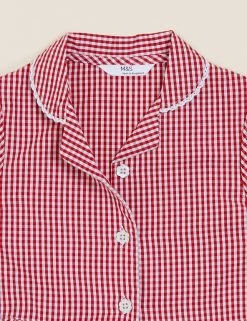 M&S Collection Dresses Girls' Pure Cotton Gingham School Dress (2-14 Yrs) 69 M&S Collection Dresses Girls' Pure Cotton Gingham School Dress (2-14 Yrs) -SCHOOL UNIFORM Sales SD 04 T76 6481 B0 X EC 3