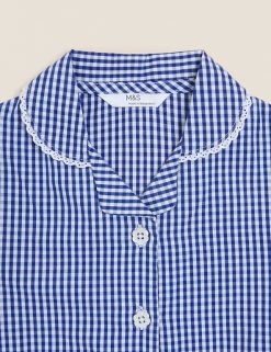 M&S Collection Dresses Girls' Pure Cotton Gingham School Dress (2-14 Yrs) 86 M&S Collection Dresses Girls' Pure Cotton Gingham School Dress (2-14 Yrs) -SCHOOL UNIFORM Sales SD 04 T76 6481 F0 X EC 3