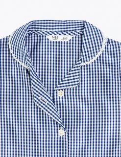 M&S Collection Dresses Girls' Pure Cotton Gingham School Dress (2-14 Yrs) 87 M&S Collection Dresses Girls' Pure Cotton Gingham School Dress (2-14 Yrs) -SCHOOL UNIFORM Sales SD 04 T76 6481 F0 X EC 4