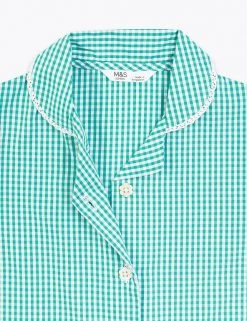 M&S Collection Dresses Girls' Pure Cotton Gingham School Dress (2-14 Yrs) 93 M&S Collection Dresses Girls' Pure Cotton Gingham School Dress (2-14 Yrs) -SCHOOL UNIFORM Sales SD 04 T76 6481 J0 X EC 4