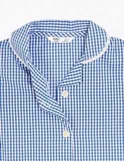 M&S Collection Dresses Girls' Pure Cotton Gingham School Dress (2-14 Yrs) 53 M&S Collection Dresses Girls' Pure Cotton Gingham School Dress (2-14 Yrs) -SCHOOL UNIFORM Sales SD 04 T76 6481 O4 X EC 4