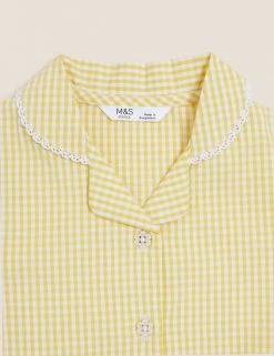 M&S Collection Dresses Girls' Pure Cotton Gingham School Dress (2-14 Yrs) 63 M&S Collection Dresses Girls' Pure Cotton Gingham School Dress (2-14 Yrs) -SCHOOL UNIFORM Sales SD 04 T76 6481 R0 X EC 3