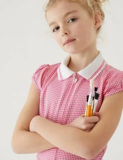 Dresses Girls' Gingham Pleated Zip School Playsuit (2-14 Yrs) 62 Dresses Girls' Gingham Pleated Zip School Playsuit (2-14 Yrs) -SCHOOL UNIFORM Sales SD 04 T76 6482 A0 X EC 1