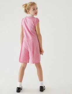 Dresses Girls' Gingham Pleated Zip School Playsuit (2-14 Yrs) 63 Dresses Girls' Gingham Pleated Zip School Playsuit (2-14 Yrs) -SCHOOL UNIFORM Sales SD 04 T76 6482 A0 X EC 2